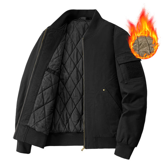 Herren Stylische Überjacke mit warmem Innenfutter Nord Taschen