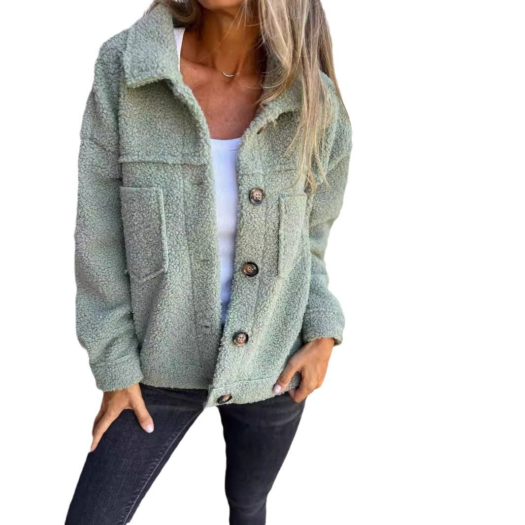Damen Kuscheliger Fleece-Hemdjacke