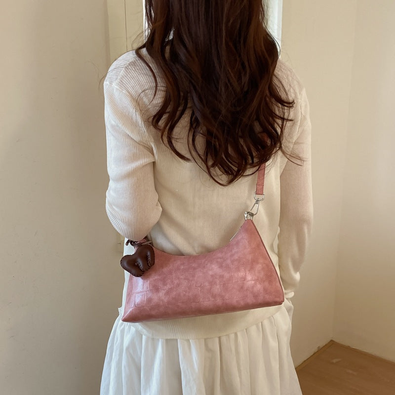 Damen Hobo-Tasche aus hochwertigem Kunstleder mit Kroko-Prägung Nord Taschen