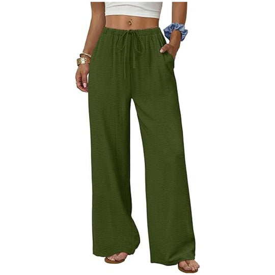 Damen Weite Loungewear-Hose mit Tunnelzug Nord Taschen