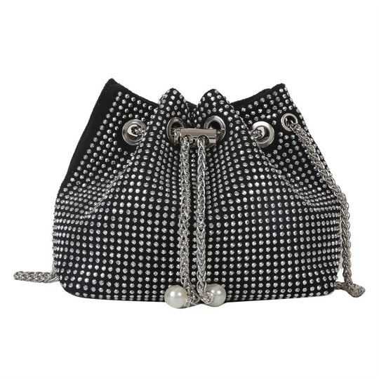 Damen elegante Beuteltasche mit Strassverzierungen Nord Taschen