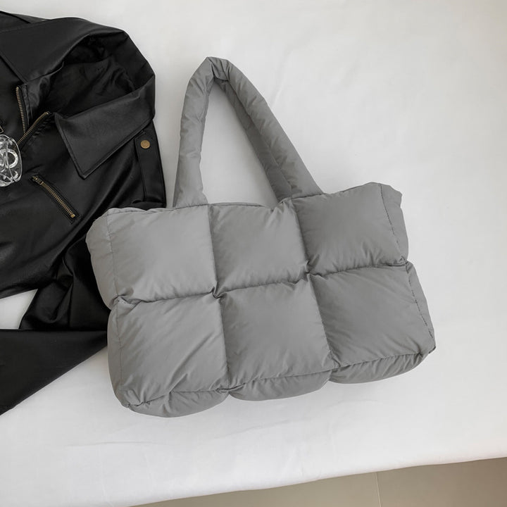 Damen PU Leder Shopper Tasche mit ergonomischem Tragegriff und moderner Steppung Nord Taschen