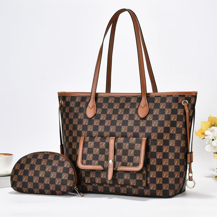 Damen geräumige Handtasche mit praktischer Klapptasche Nord Taschen