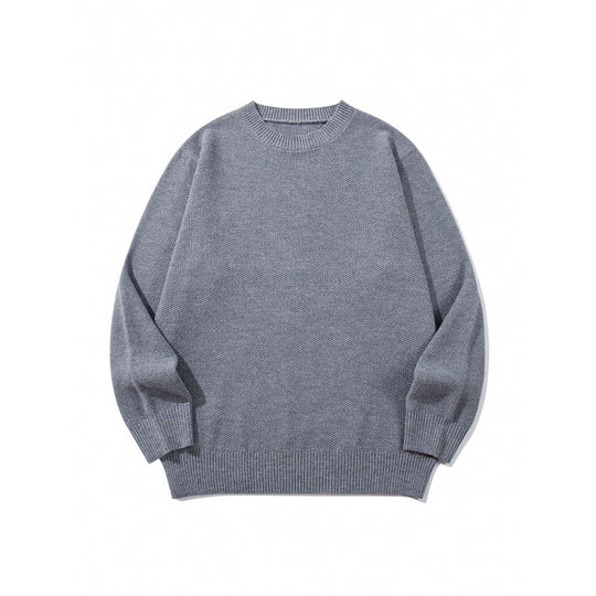 Unisex Boxy-Feinstrick-Pullover mit Waffelstruktur und geripptem Saum Nord Taschen
