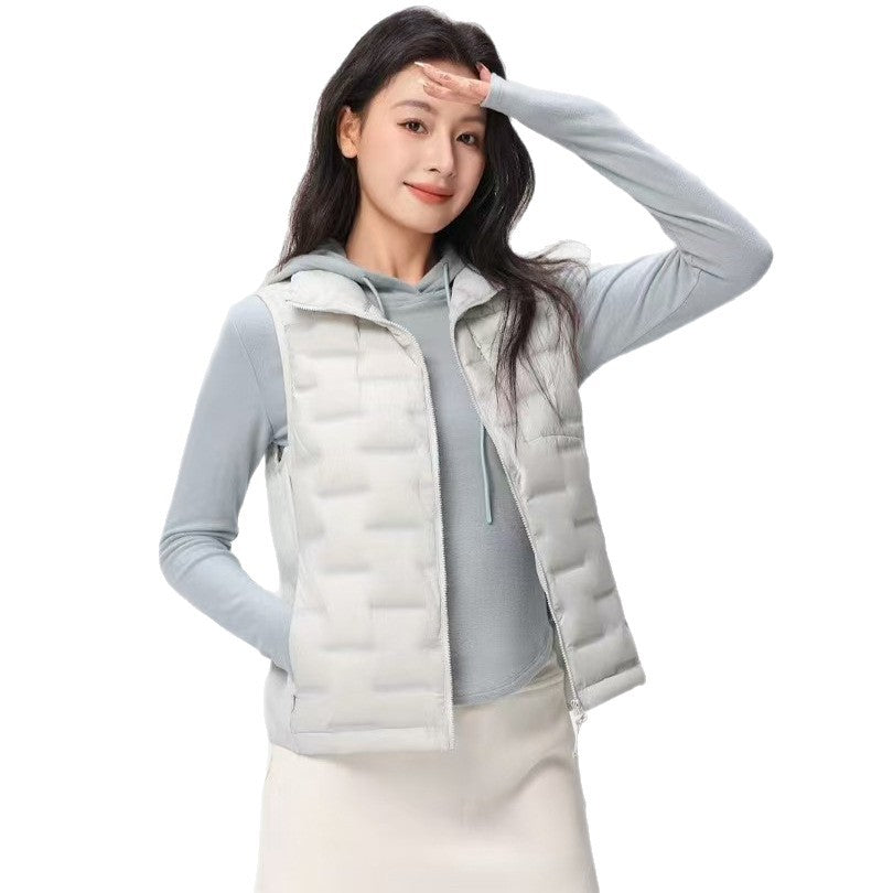 Damen Leichte Thermo‑Steppweste mit Stehkragen und windabweisenden Seiteneinsätzen Nord Taschen
