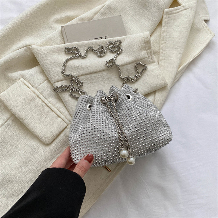 Damen elegante Beuteltasche mit Strassverzierungen Nord Taschen