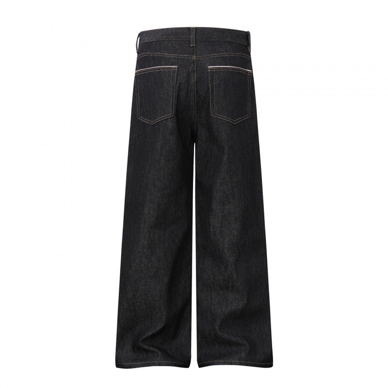 Damen Weite Highwaist-Jeanshose im Balloon-Cut mit weitem Bein und klassischem Taschen-Design Nord Taschen
