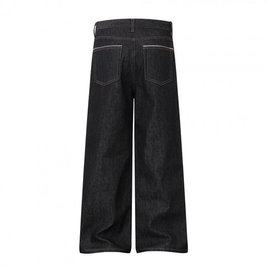 Damen Weite Highwaist-Jeanshose im Balloon-Cut mit weitem Bein und klassischem Taschen-Design Nord Taschen