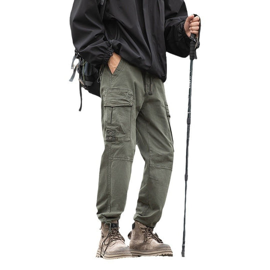 Herren Outdoor-Cargo-Hose mit verstellbarem Tunnelzugbund, Knieverstärkung und Mehrfachtaschen Nord Taschen