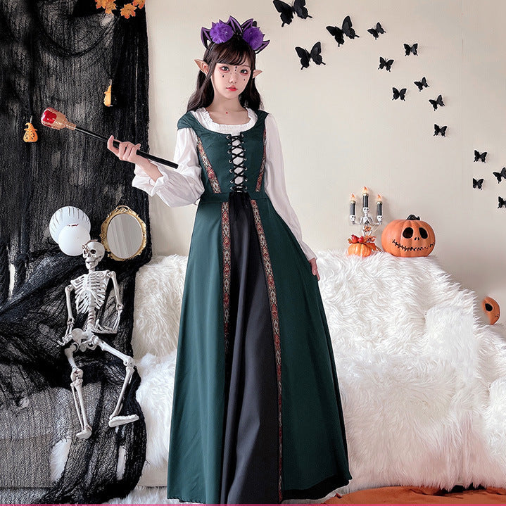 Damen Märchenhaftes Kostümkleid mit eleganter Schnürung und romantischen Details Nord Taschen