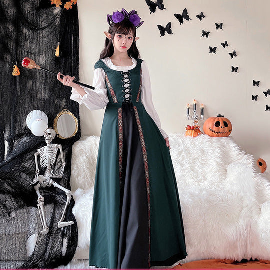 Damen Märchenhaftes Kostümkleid mit eleganter Schnürung und romantischen Details Nord Taschen