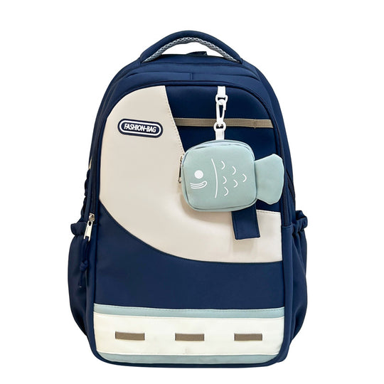 Damen Rucksack mit funktionalem Fächerdesign und süßem Fischanhänger Nord Taschen