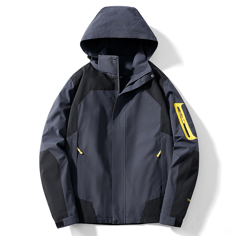 Herren technische Softshell‑Jacke mit abnehmbarer Kapuze, wasser- und winddichter Membran sowie Ärmel‑Utilitytasche Nord Taschen