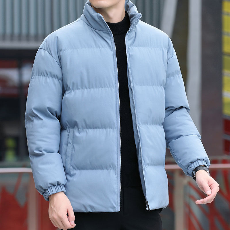 Herren Wattierte Kurzjacke mit Stehkragen, Thermofutter & elastischen Ärmelbündchen Nord Taschen