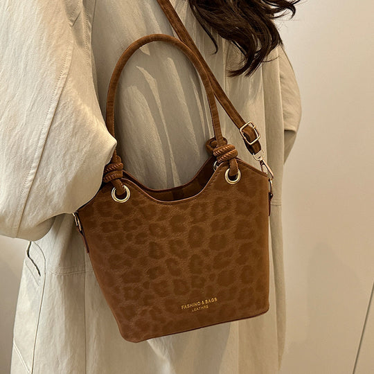 Damen modische Umhängetasche mit Leopardmuster Nord Taschen