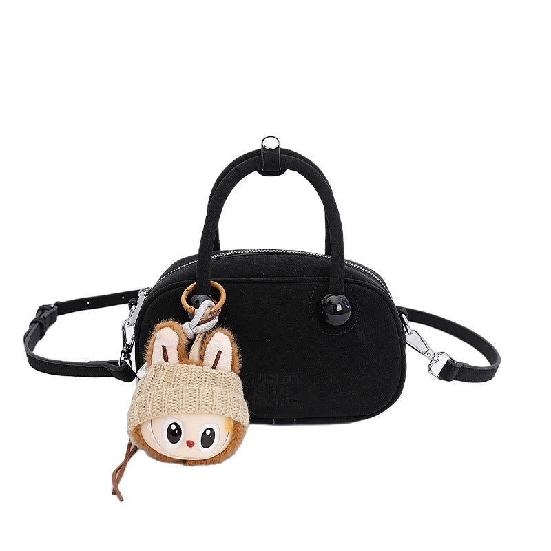 Damen Mini-Handtasche mit verspieltem Tieranhänger Nord Taschen