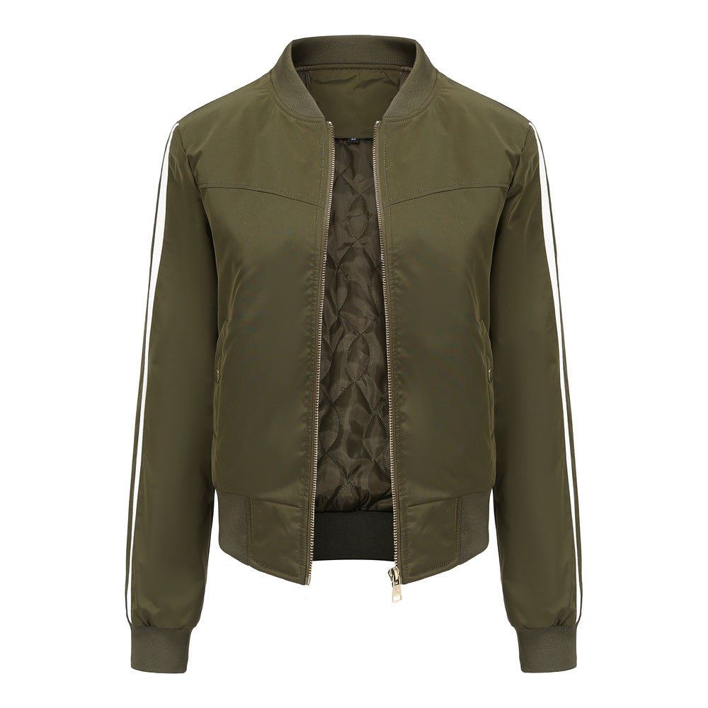 Damen moderne Funktionsjacke mit sportlichen Streifen  Nord Taschen