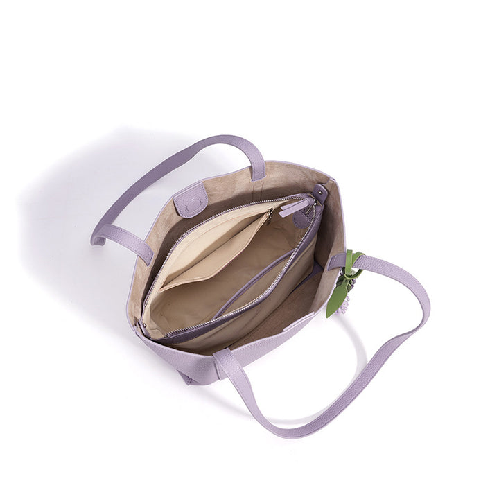 Damen stilvolle Tote-Bag mit floralem Anhänger Nord Taschen
