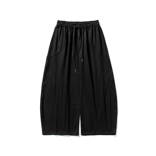 Herren Weite Lounge‑Hose im Palazzo‑Cut aus Baumwollmix mit Tunnelzug und Eingrifftaschen Nord Taschen