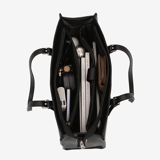 Damen elegante Tragetasche mit edler Oberflächenstruktur und geräumigem Innenraum Nord Taschen