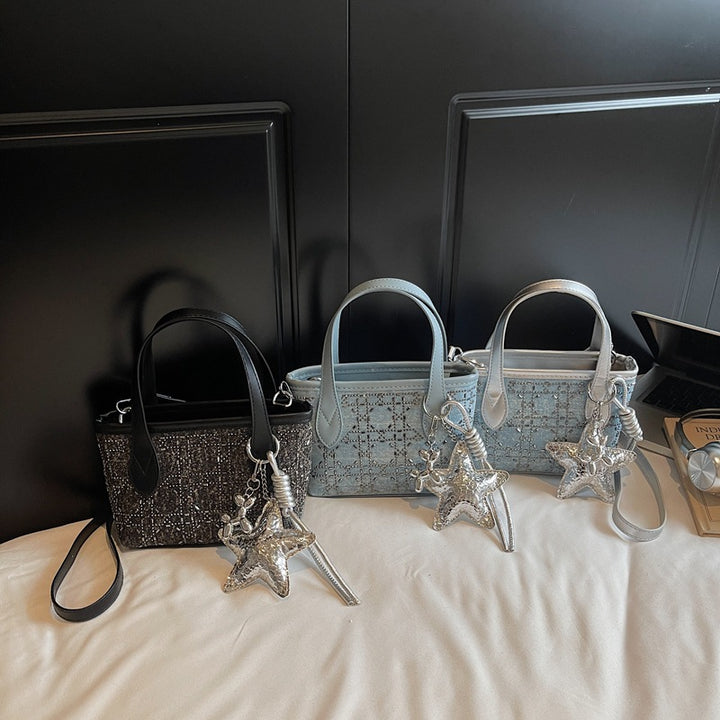 Damen Mini-Handtasche mit funkelndem Sternenanhänger Nord Taschen