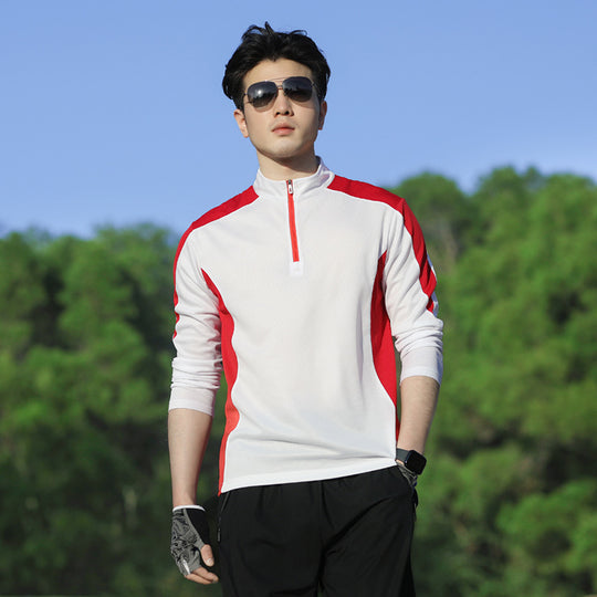 Damen Sport-Longsleeve mit Halbzip und atmungsaktiven Einsätzen Nord Taschen