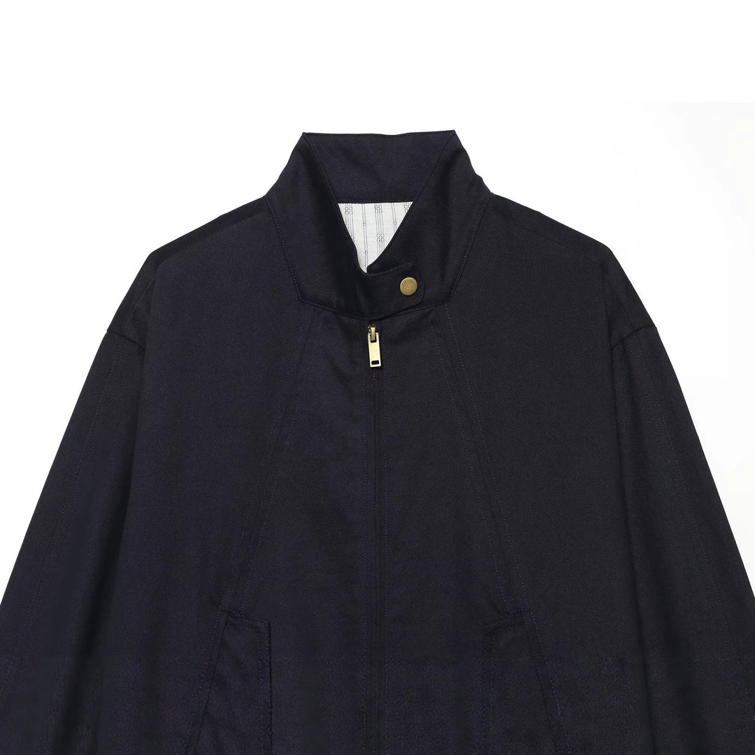 Damen Kurzer Boxy‑Blouson mit Stehkragen, aufgesetzten Pattentaschen und goldfarbenen Details Nord Taschen