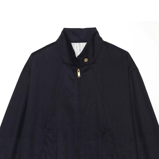Damen Kurzer Boxy‑Blouson mit Stehkragen, aufgesetzten Pattentaschen und goldfarbenen Details Nord Taschen