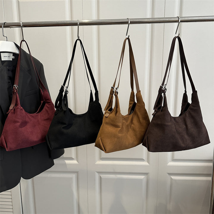 Damen modische Umhängetasche mit weichem Wildleder-Material Nord Taschen
