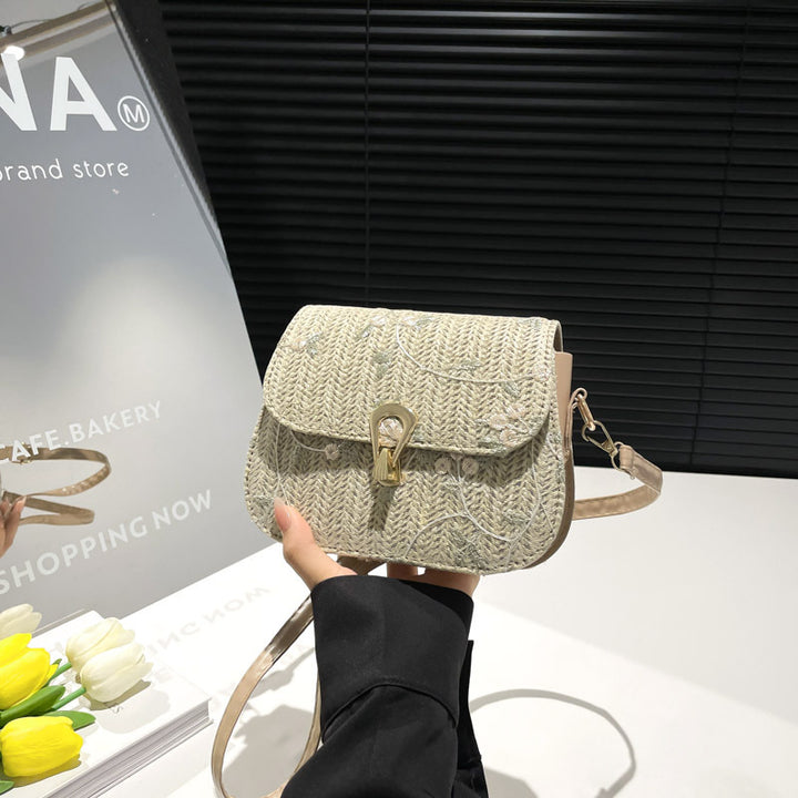Damen Schultertasche mit kunstvoll gewebtem Design Nord Taschen