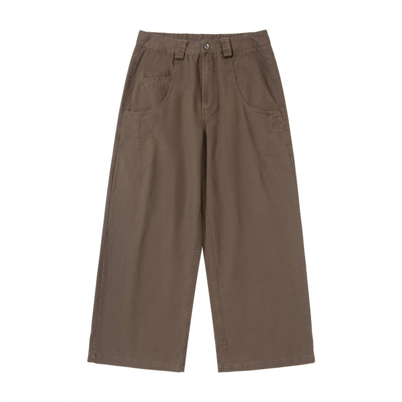 Damen Weite Highwaist-Culottehose mit Utility-Taschen und legerer Cropped-Silhouette Nord Taschen