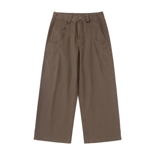 Damen Weite Highwaist-Culottehose mit Utility-Taschen und legerer Cropped-Silhouette Nord Taschen