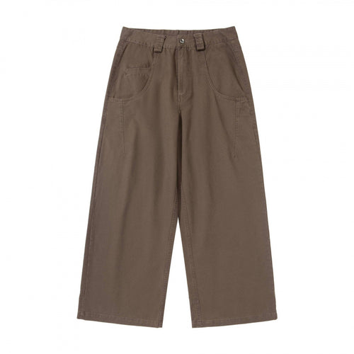 Damen Weite Highwaist-Culottehose mit Utility-Taschen und legerer Cropped-Silhouette Nord Taschen