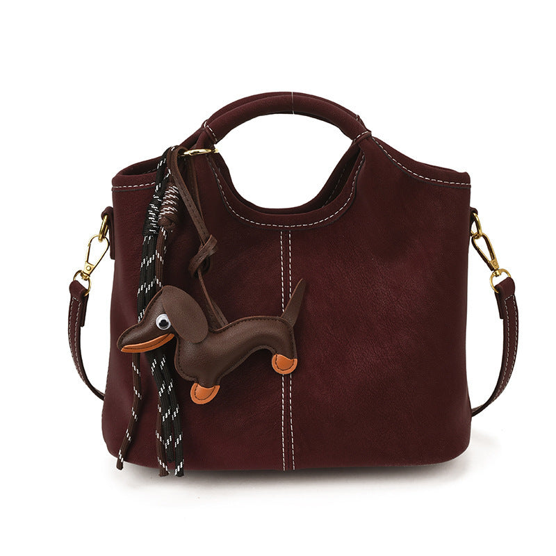Damen geschmeidige Hobo-Tasche mit abnehmbarem Mini-Portemonnaie Nord Taschen