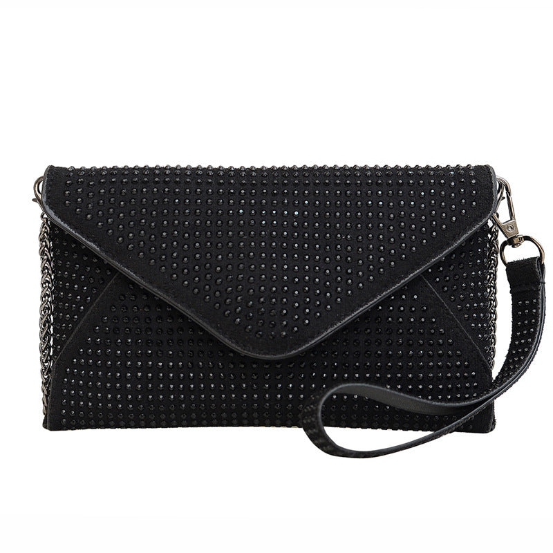 Damen Glamouröse Clutch-Tasche mit funkelnden Strassverzierungen Nord Taschen