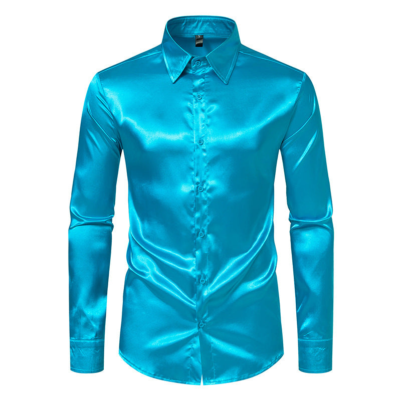 Elegantes Herren Seidenhemd