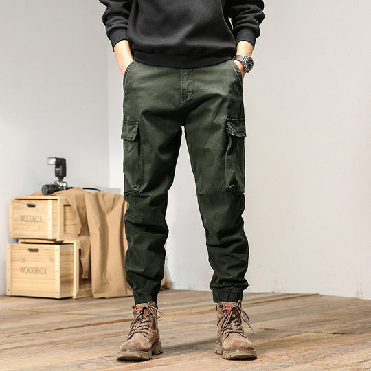 Herren Military-inspirierte Relaxed-Cargo-Jogger aus Ripstop-Baumwolle mit aufgesetzten Klappentaschen Nord Taschen