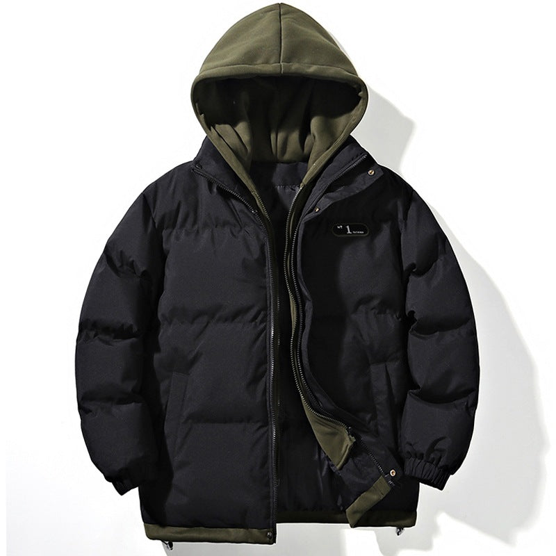 Damen Gepolsterte Oversize-Steppjacke mit Kapuze, Kordelzug & elastischen Bündchen Nord Taschen