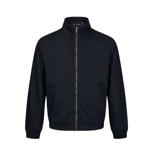 Herren Leichte Sweatjacke aus Baumwoll‑Mix mit Stehkragen, durchgehendem Reißverschluss und Eingrifftaschen Nord Taschen