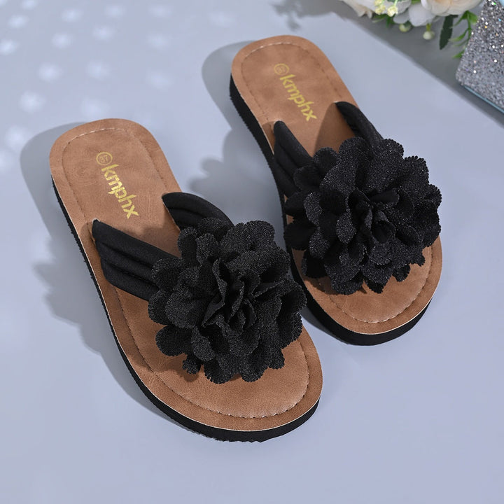 Damen Flip-Flop Sandalen mit dekorativem Schleifen-Design