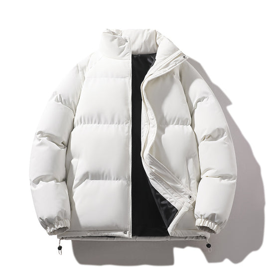 Unisex Wattierte Steppjacke aus Daunenimitat mit hohem Kragen und Kordelzug Nord Taschen