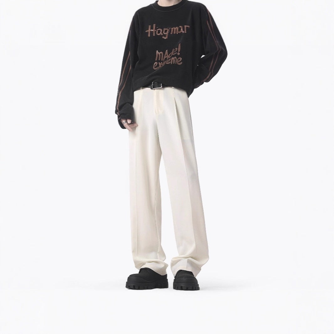 Damen Elegante und bequeme weit geschnittene Stoffhose Nord Taschen