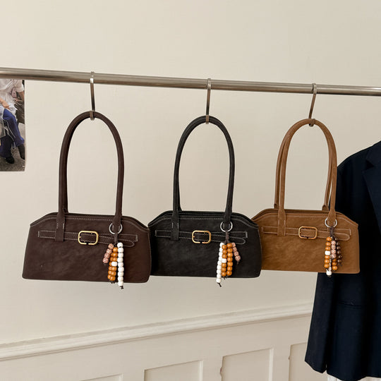 Damen elegante Umhängetasche aus hochwertigem Wildleder Nord Taschen
