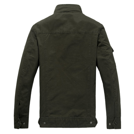 Herren Modische Militärjacke mit funktionalen Taschen Nord Taschen