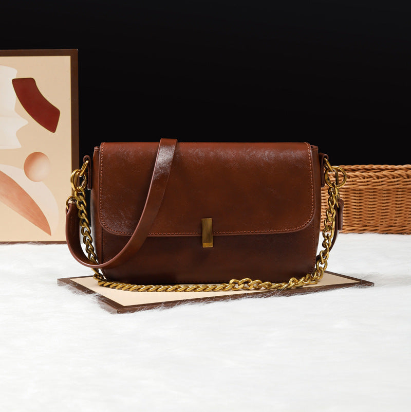 Damen Umhängetasche aus hochwertigem Kunstleder mit elegantem Klappenverschluss Nord Taschen