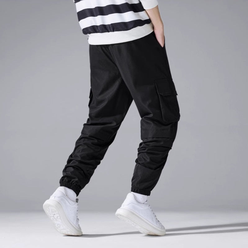 Herren Cargo-Jogginghose mit elastischem Bund, Kordelzug & Multifunktionstaschen Nord Taschen