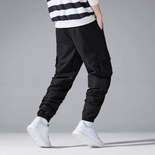 Herren Cargo-Jogginghose mit elastischem Bund, Kordelzug & Multifunktionstaschen Nord Taschen