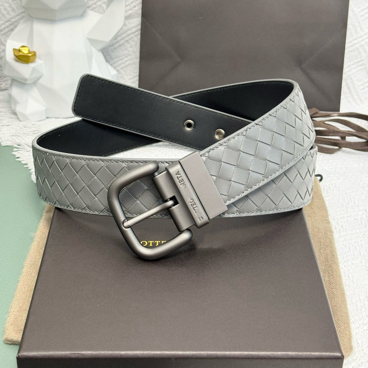 Damen geflochtener Ledergürtel mit eleganter Schnalle Nord Taschen