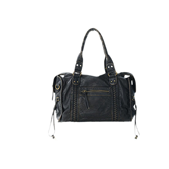 Damen Handtasche mit strukturiertem Design und dekorativen Metallakzenten Nord Taschen