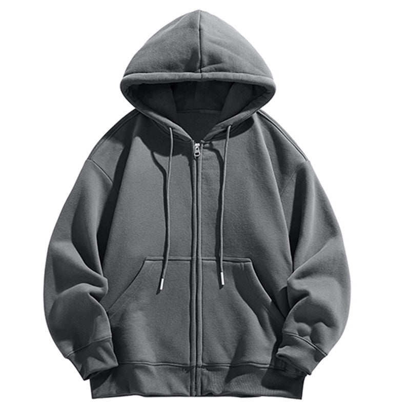 Herren Oversize Kapuzen‑Sweatjacke mit durchgehendem Reißverschluss und Kängurutasche Nord Taschen